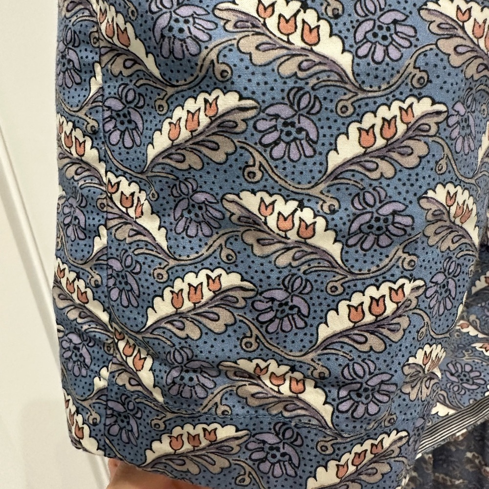 Stylish Blue Patterned Mini Dress - image 6